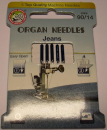 Organ Needles, Jeansnadeln, 90/14, 5 Stück